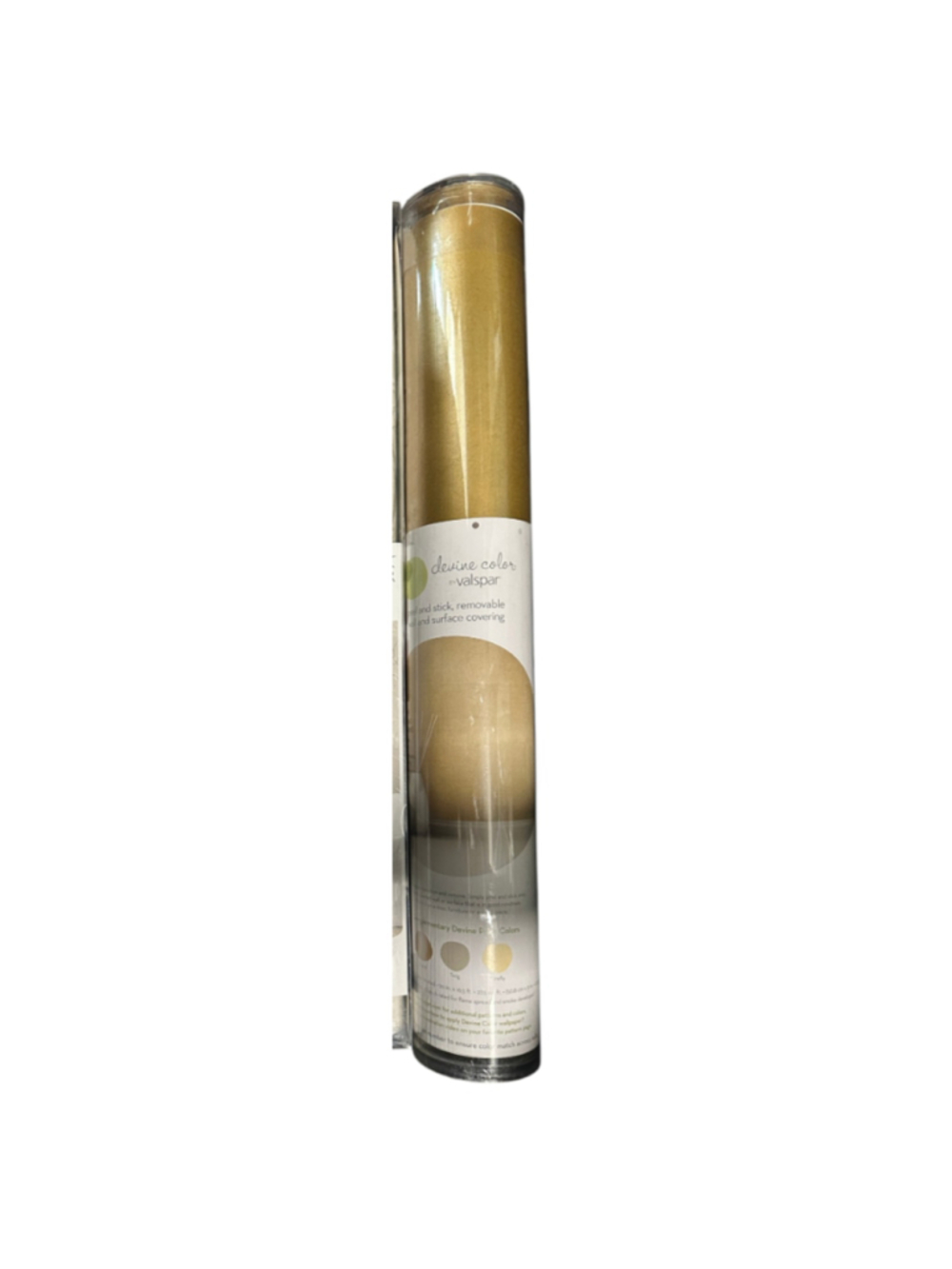 Metallic Gold Leaf Devine Color Peel & Stick Removable Wall Paper 20" x 16.5'